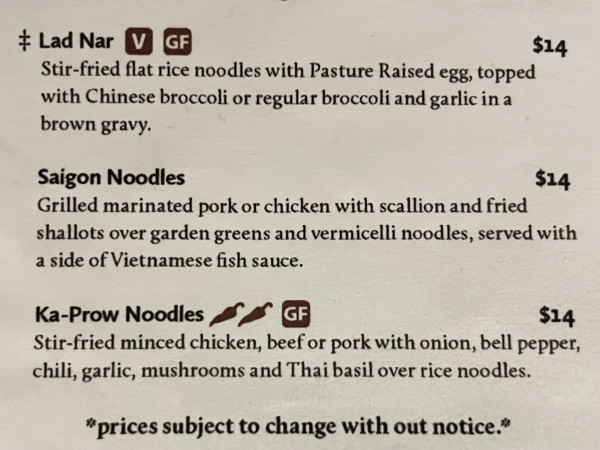 Saigon Noodles-Ka-Prow Thai and Sushi Bistro-Austin