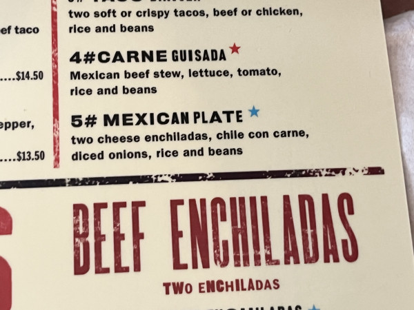 5# Mexican Plate-Maudie's Hacienda-Austin