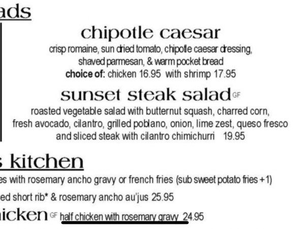Sunset Steak Salad-The Monica-Tucson