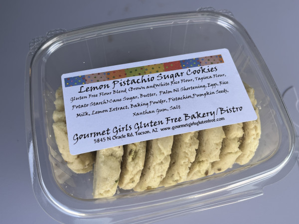 Lemon Pistachio Sugar Cookies-Gourmet Girls Gluten Free Bakery/Bistro-Tucson
