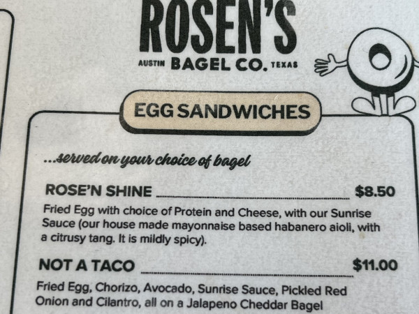 Rose’n Shine-Rosen's Bagel Co.-Austin