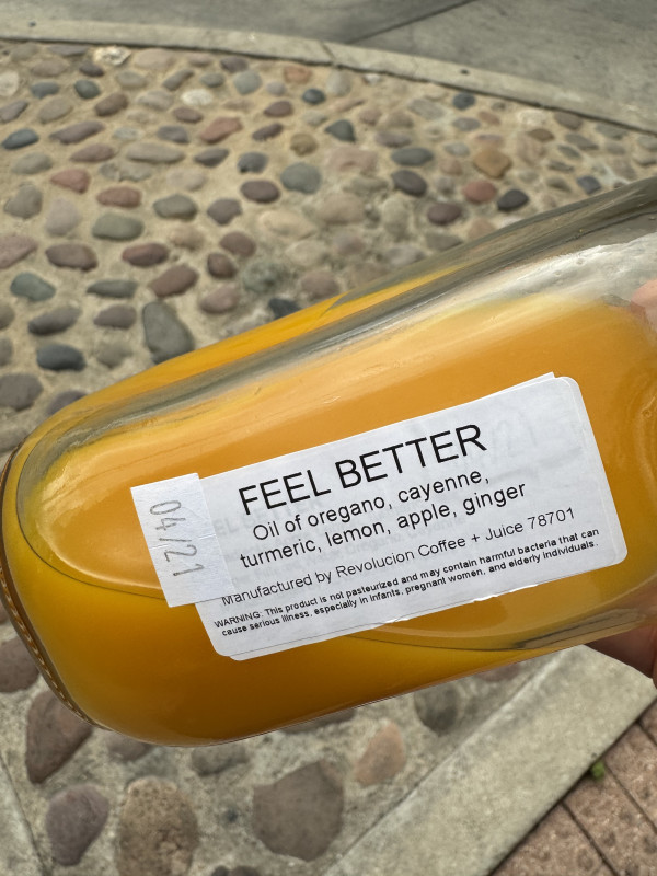 Feel Better drink-Revolución-Austin