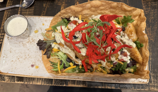 Blackened Catfish on Salad-Angry Cactus-San Angelo