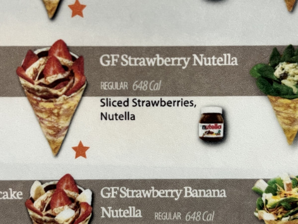 GF Strawberry Nutella-T-Swirl Crêpe-Frisco