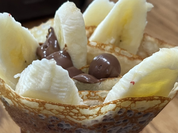 GF Banana Nutella-T-Swirl Crêpe-Frisco