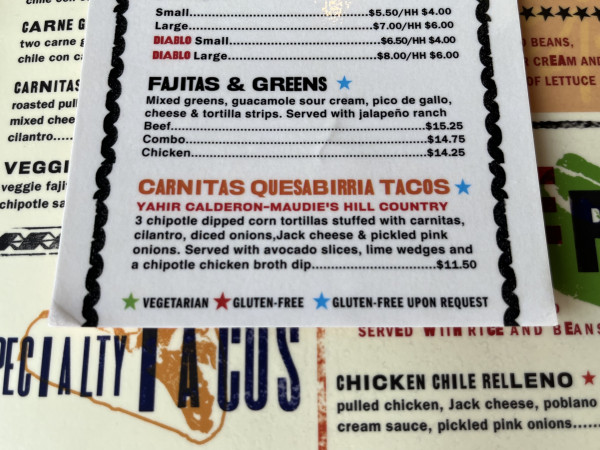 Carnitas Quesabirria Tacos-Maudie's Hacienda-Austin