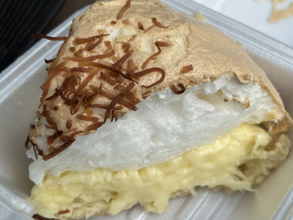 Coconut Meringue Pie-Willow Creek Cafe & Club-Mason