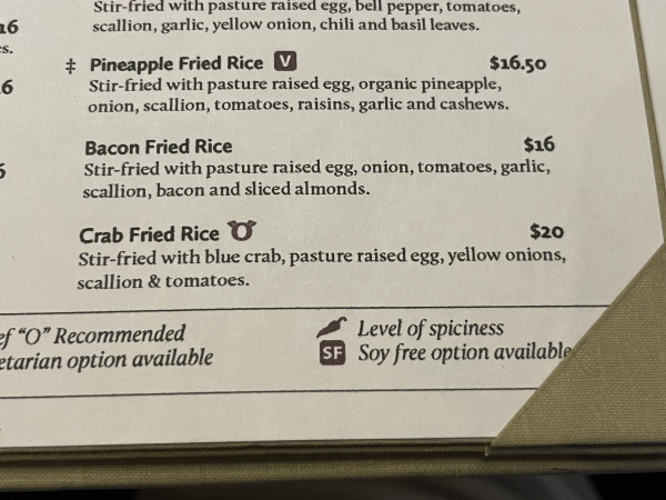 Crab Fried Rice-Ka-Prow Thai and Sushi Bistro-Austin