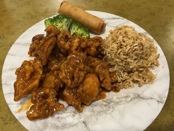 Orange Chicken-China House Restaurant-Austin