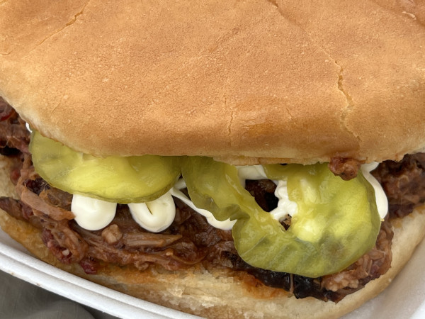Chopped Beef Sandwich-Cooper's Old Time Pit Bar-B-Que-Llano