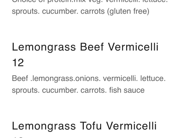 Lemongrass Beef Vermicelli-Me Con Bistro-Austin