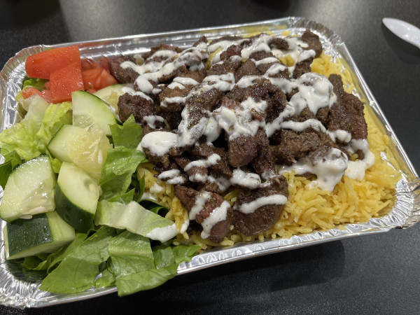 #17 Lamb Shawarma Over The Rice-Momos Gyros Curries Halal-Buda