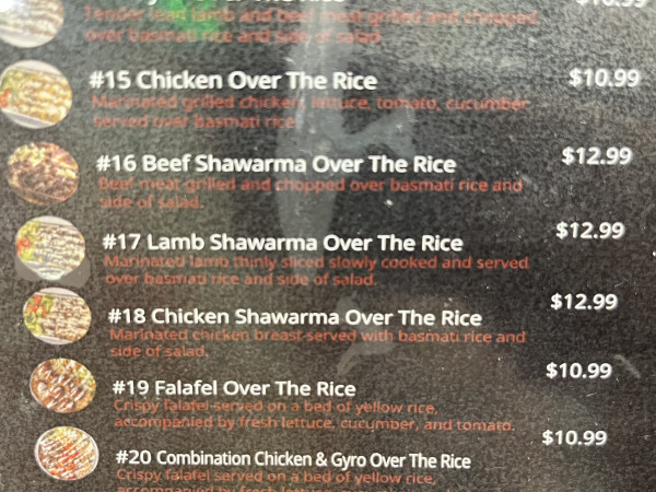 #17 Lamb Shawarma Over The Rice-Momos Gyros Curries Halal-Buda