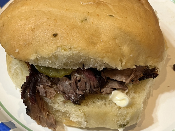 Chopped Brisket Sandwich-Cooper's Old Time Pit Bar-B-Que-Llano