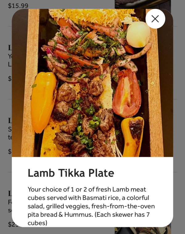 Lamb Tikka Plate-Pita Shack Grill-Austin