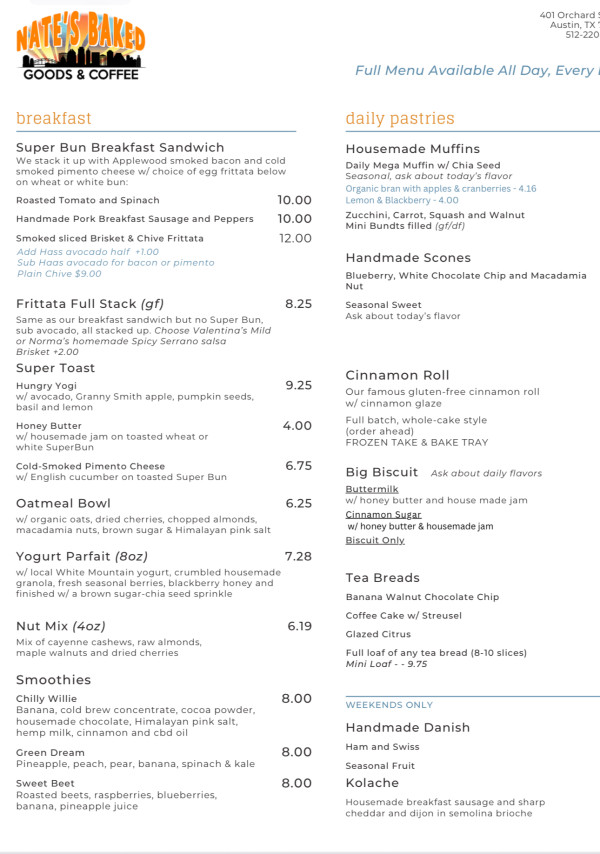 Green Dream smoothie-Nate's Baked Goods & Coffee-Austin