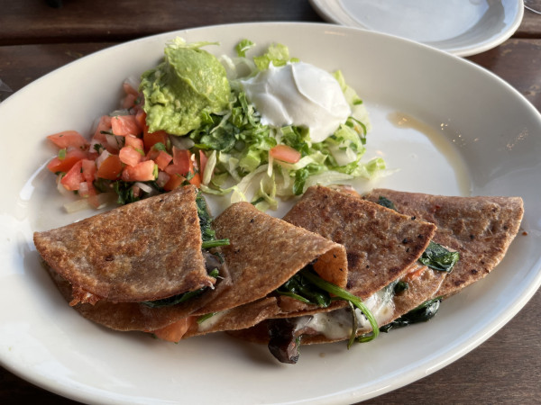 Spinach and Mushroom Quesadillas-Maudie's Hacienda-Austin