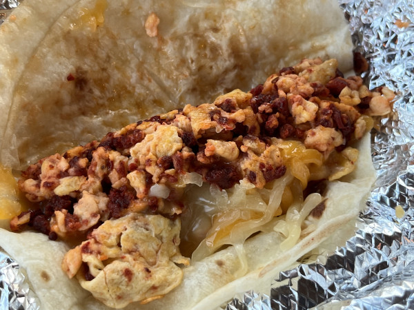 Chorizo con Huevo-Tacos Iztapalapa-Austin