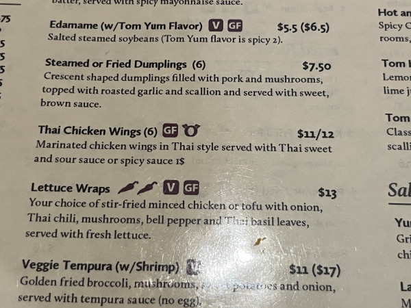 Thai Chicken Wings (6)-Ka-Prow Thai and Sushi Bistro-Austin