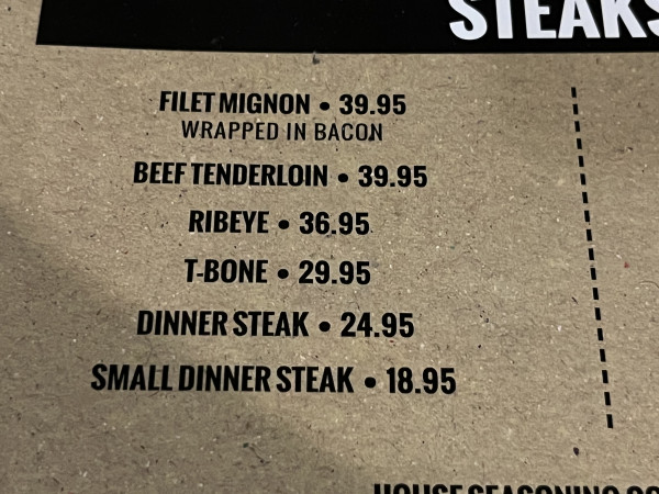 Ribeye-Lowake Steak House-Rowena