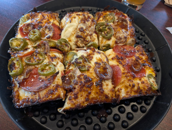 Detroit pizza-TailGate Brewery Germantown-Nashville