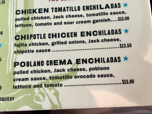 Poblano Crema Enchiladas-Maudie's Milagro-Austin