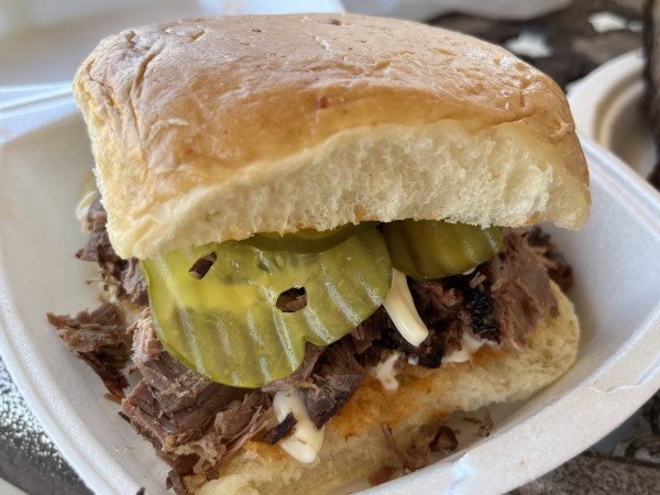 Chopped Brisket Sandwich-Cooper's Old Time Pit Bar-B-Que-Llano