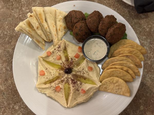 Falafel and Hummus Duo-Zorba’s Mediterranean Restaurant and Bar-Oklahoma City