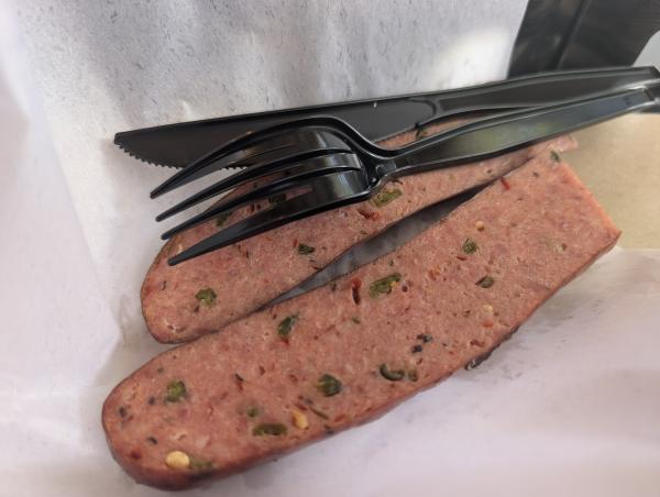 Jaepeno Sausage 1/2 lb-Rudy's "Country Store" and Bar-B-Q-Austin
