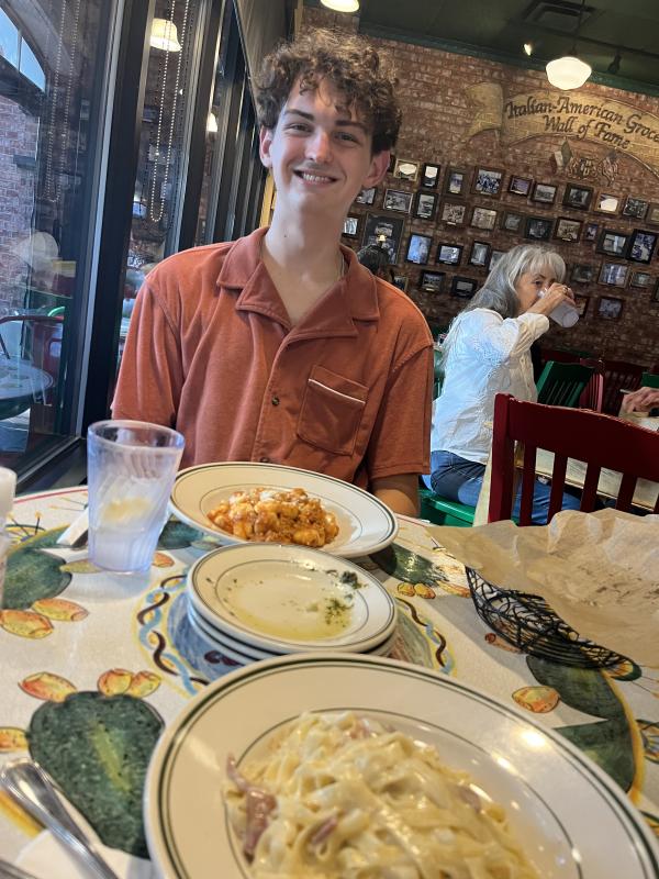 Fettuccini Alfredo w Proscuito-Mandola's Italian Kitchen-Austin