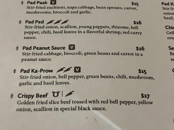 Pad Peanut Sauce-Ka-Prow Thai and Sushi Bistro-Austin