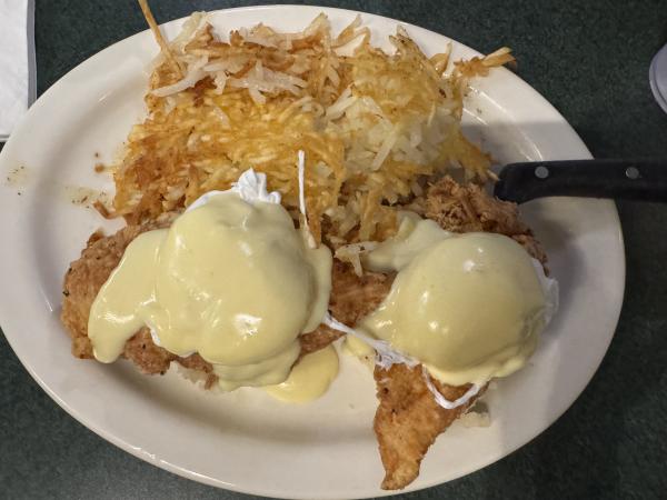 Fried Chicken Benedict-Metro Diner-Tuscaloosa