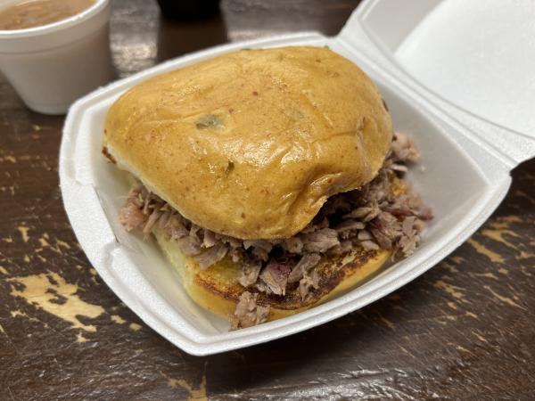 Chopped Brisket Sandwich-Cooper's Old Time Pit Bar-B-Que-Llano