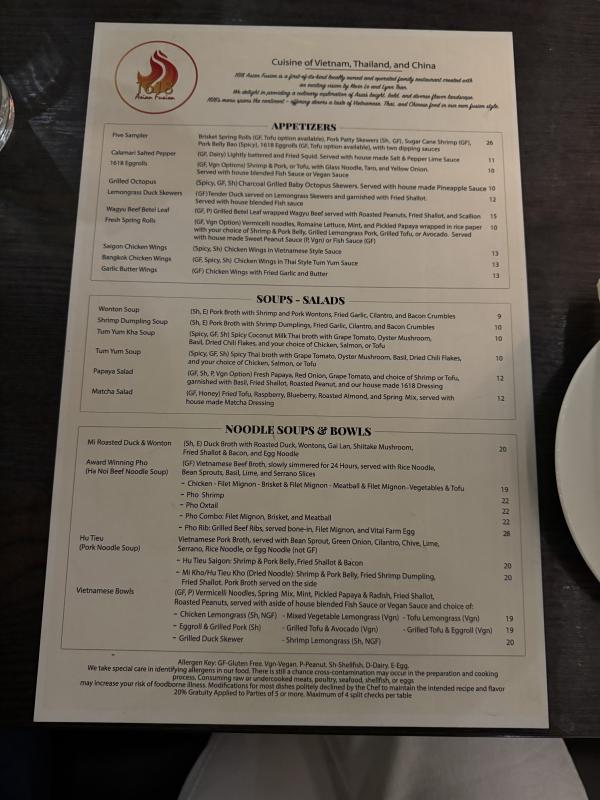 Five Sampler-1618 Asian Fusion-Austin