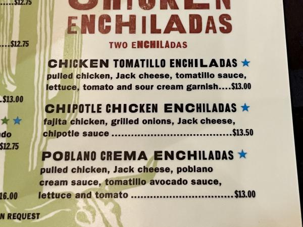 Chipotle Chicken Enchiladas-Maudie's Hacienda-Austin