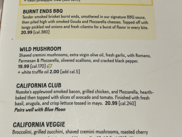 Wild Mushroom Pizza-California Pizza Kitchen at West County Mall-Des Peres