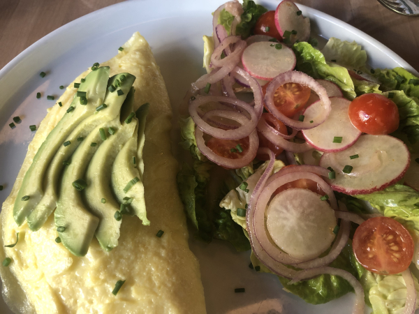Goat cheese omelet-The Dirdie Birdie-Austin
