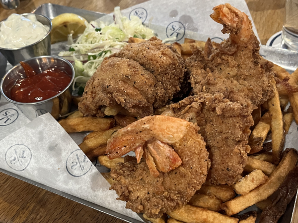 Fried Fish & Shrimp Platter-Salt Traders Coastal Cooking-Austin
