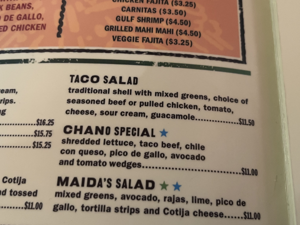 Taco Salad-Maudie's Milagro-Austin