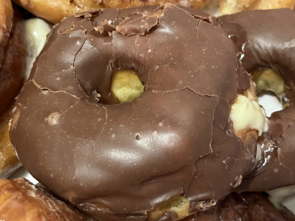 Chocolate Iced Custard Filled Donut-Donut Palace-Junction