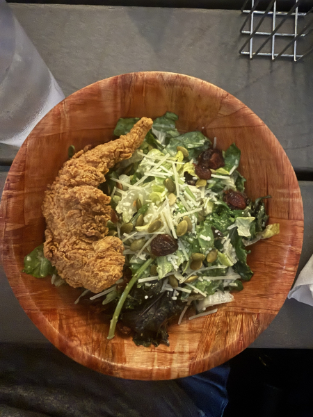 Caesar Salad (half order) with Tenders-Tumble 22 - Texas Chicken Joint-Austin