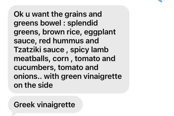 Spicy lamb meatballs with grains and greens-CAVA-Waco