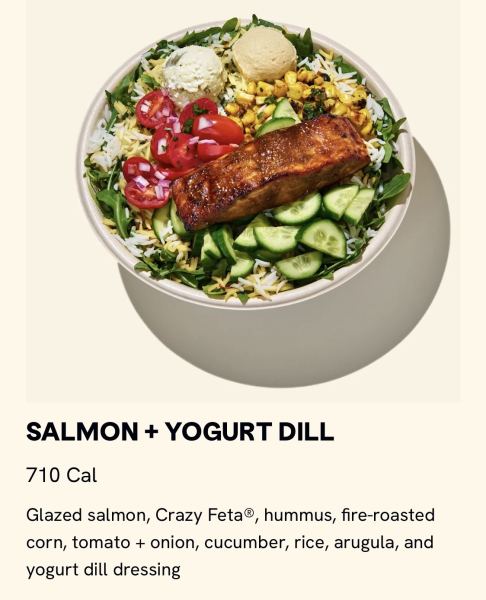 Salmon + Yogurt Dill Bowl-CAVA-Austin