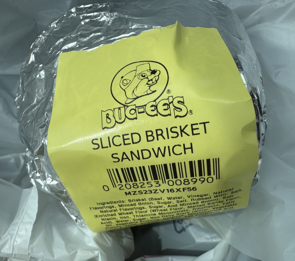 Sliced Brisket Sandwich with BBQ Sauce-Buc-ee's-Bastrop