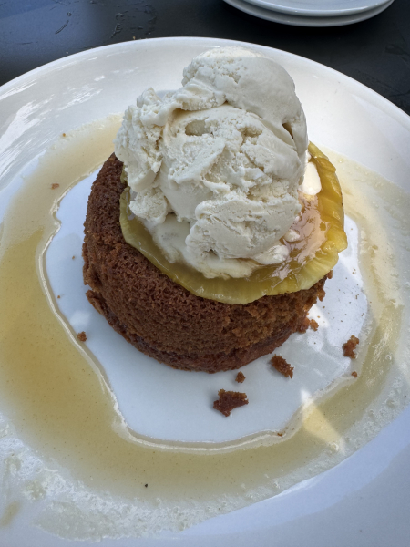 Pineapple Cake with Ice Cream-Grove Wine Bar & Kitchen - Northwest Hills-Austin