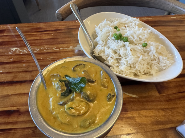 Mushroom Curry - medium-Saffron Austin-Austin
