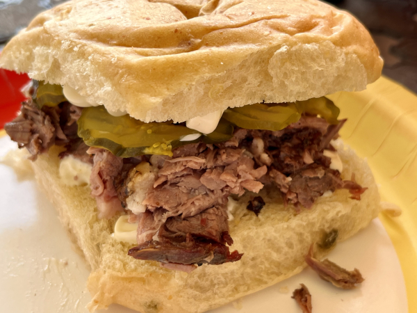 Chopped Brisket Sandwich-Cooper's Old Time Pit Bar-B-Que-Llano