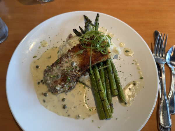 Parmesan Crusted Halibut-Cafe Murrayhill-Beaverton