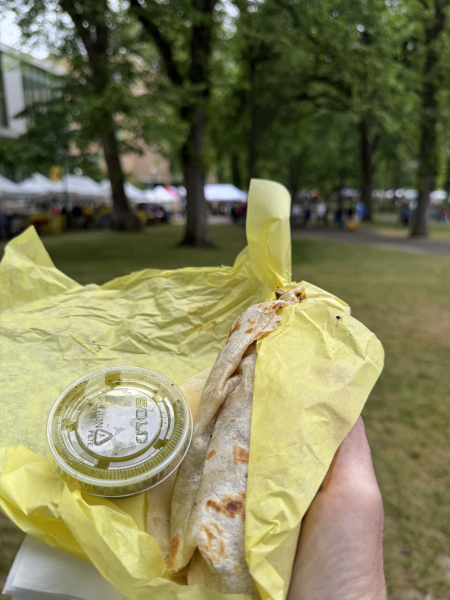 Breakfast Burrito with Bacon & Hatch Chiles-Enchanted Sun Food Cart (King Street Market)-Portland