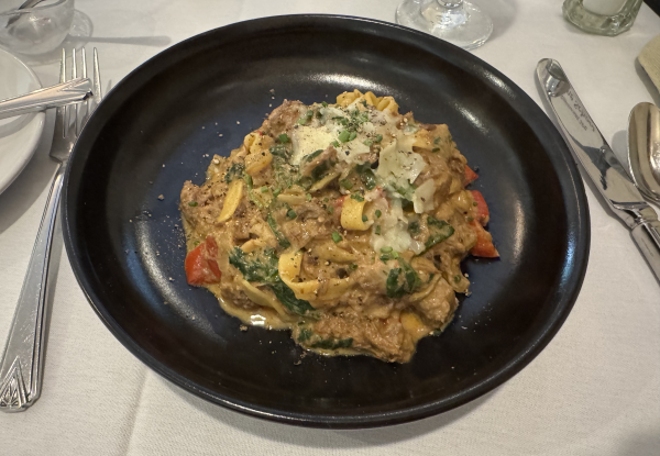 Beef Short Rib Ragout w/ soup & limoncello cake-The Sanford House Inn & Spa-Arlington